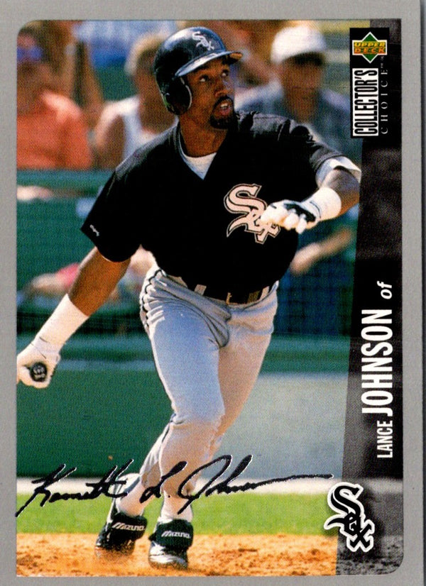 1996 Collector's Choice Signature Lance Johnson #97