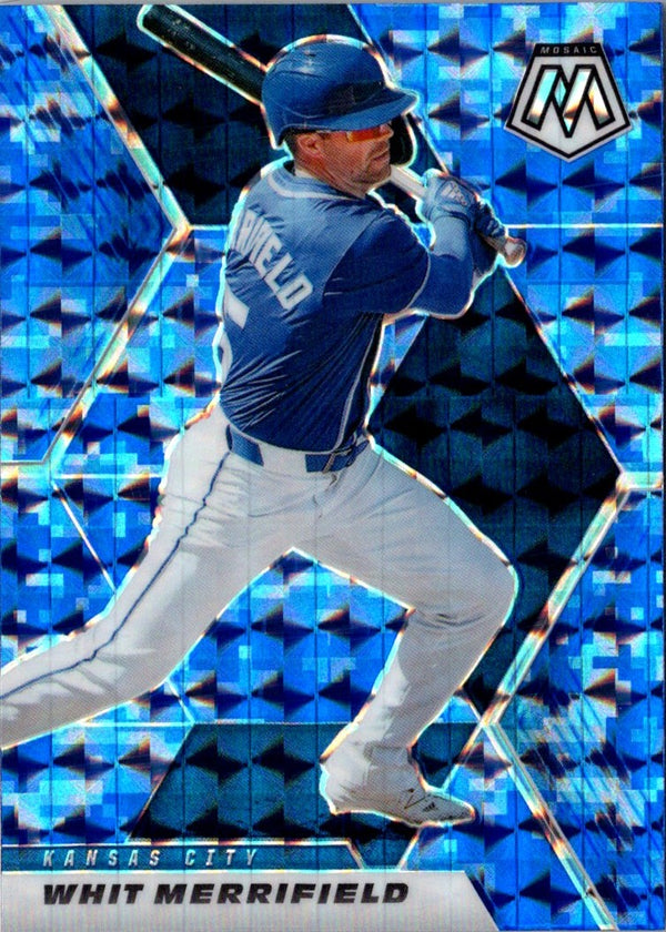 2021 Panini Mosaic Blue Whit Merrifield #14