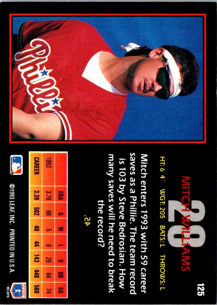 1993 Triple Play Mitch Williams