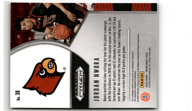 2020 Panini Prizm Draft Picks Collegiate Jordan Nwora