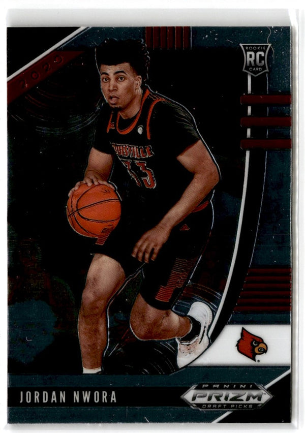 2020 Panini Prizm Draft Picks Collegiate Jordan Nwora #38