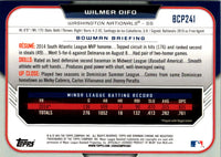 2015 Bowman Chrome Prospects Wilmer Difo #BCP241