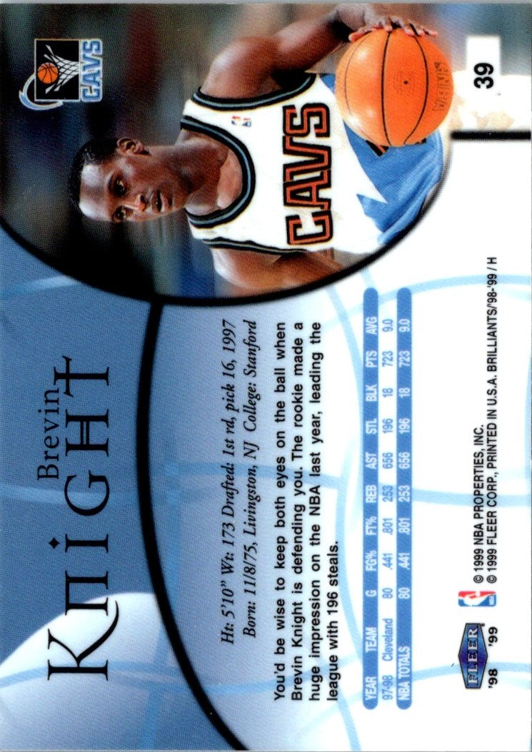 1998 Fleer Brilliants Brevin Knight