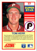1990 Score 100 Superstars Tom Herr