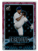 2021 Donruss Trending Pink Fireworks Julio Urias