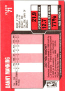 1989 Fleer Danny Manning