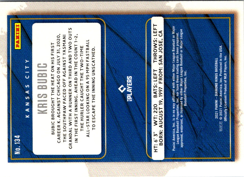 2021 Panini Diamond Kings Blue Kris Bubic