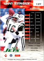 1999 Collector's Edge Fury Millennium Collection Blue Vinny Testaverde #137