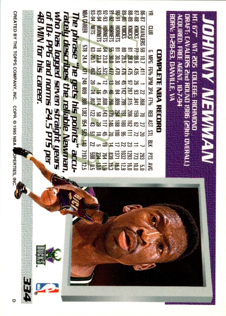 1994 Topps Johnny Newman