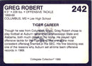 1989 Collegiate Collection Auburn Coke 580 Greg Robert