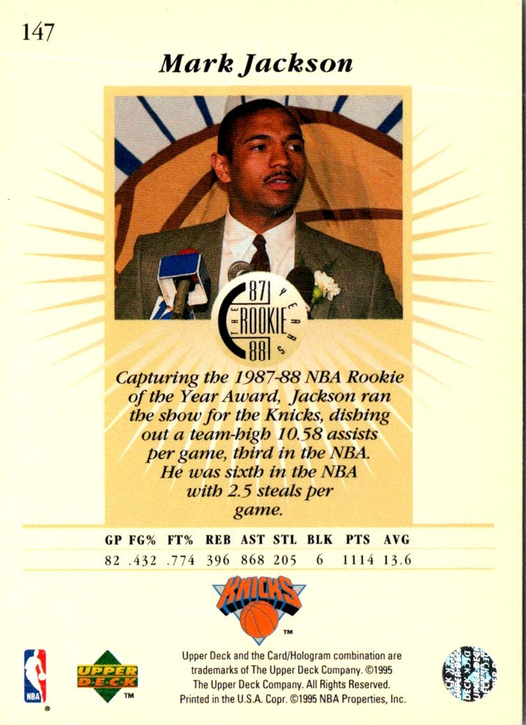 1995 Upper Deck Mark Jackson