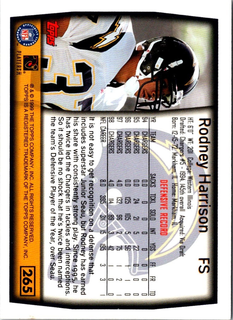 1999 Topps Collection Rodney Harrison