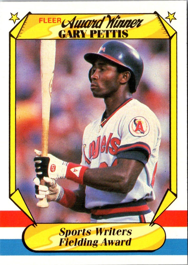 1987 Fleer Award Winners Gary Pettis #29