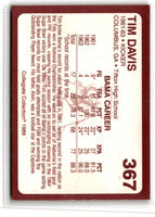 1989 Collegiate Collection Alabama Coke 580 Tim Davis #367