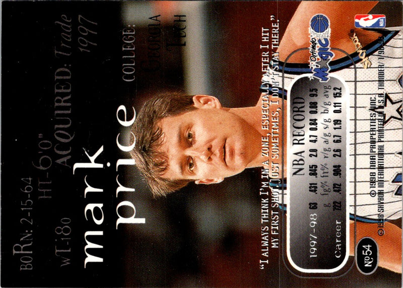1998 SkyBox Thunder Mark Price