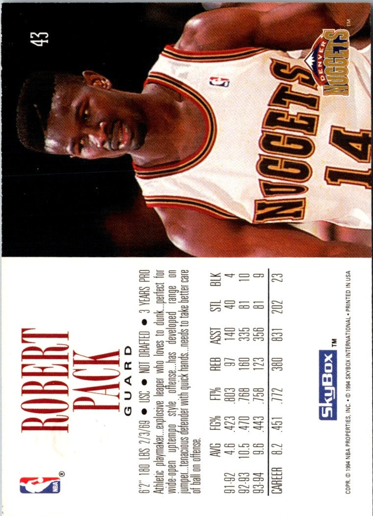 1994 SkyBox Robert Pack