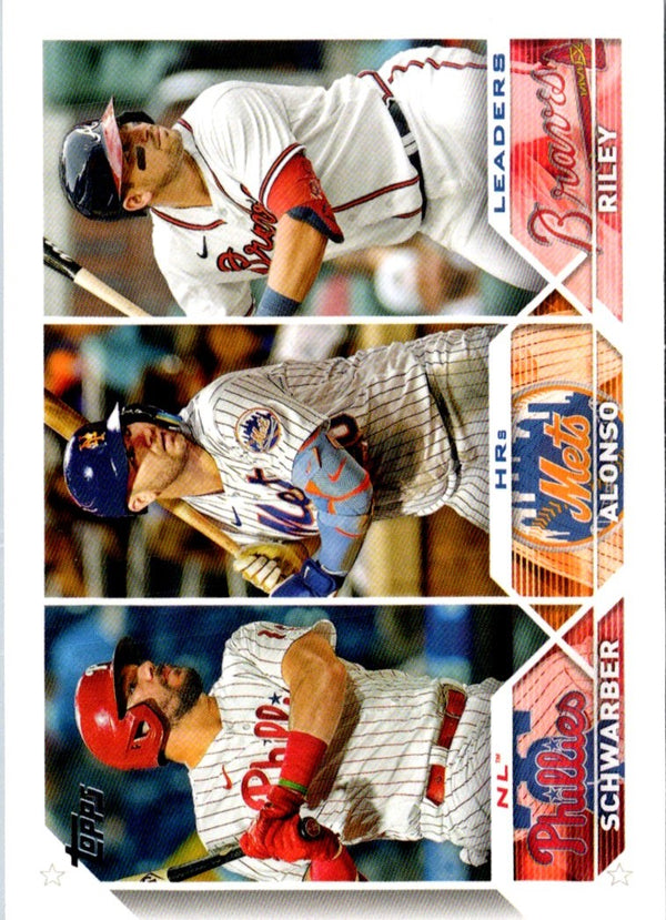 2023 Topps Chrome Sapphire Austin Riley/Kyle Schwarber/Pete Alonso #178