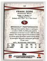 2012 Bowman Frank Gore #17