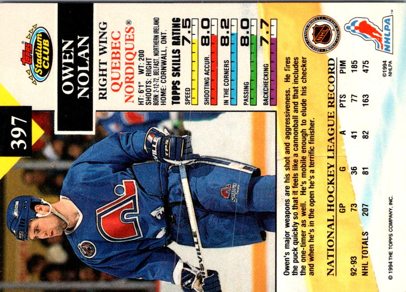 1993 Stadium Club Owen Nolan