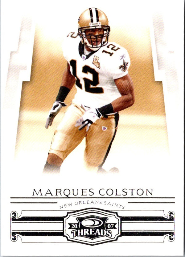 2007 Donruss Threads Marques Colston #105