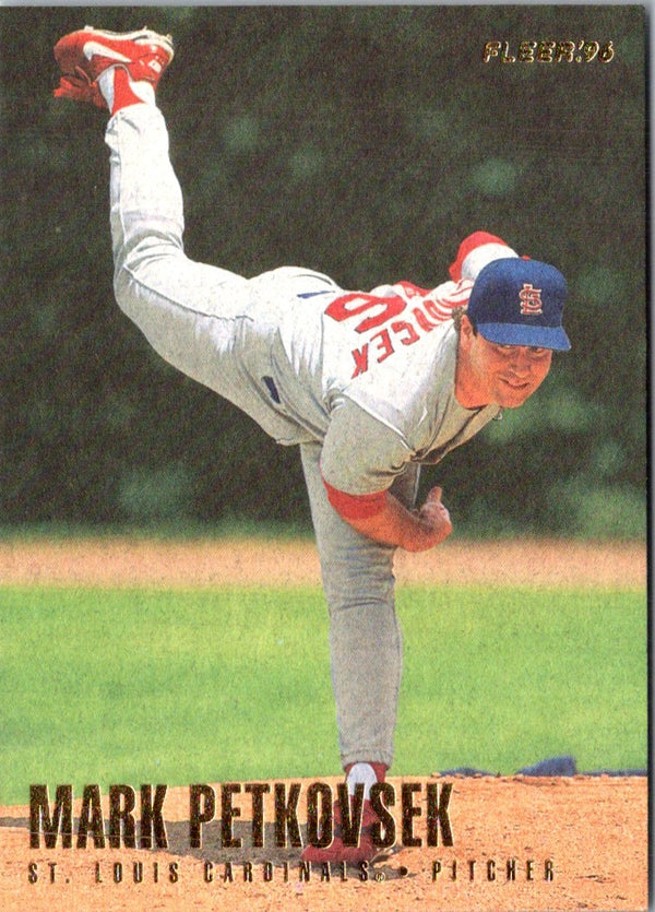 1996 Fleer Mark Petkovsek #554