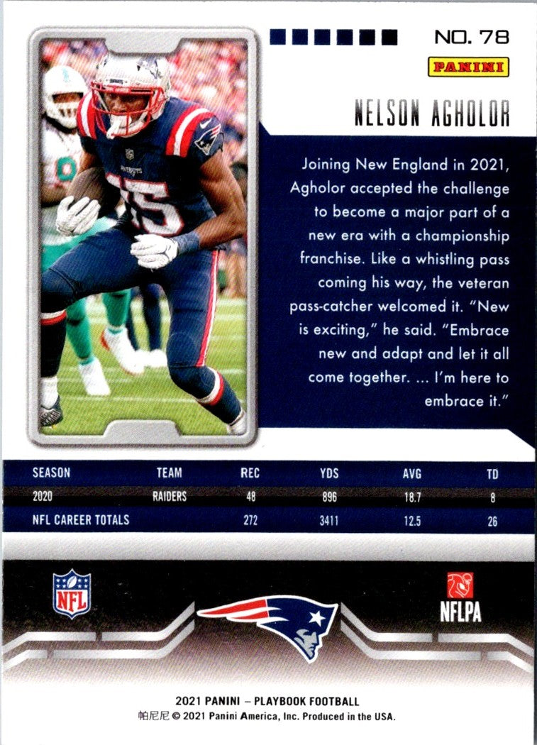 2021 Panini Playbook Nelson Agholor