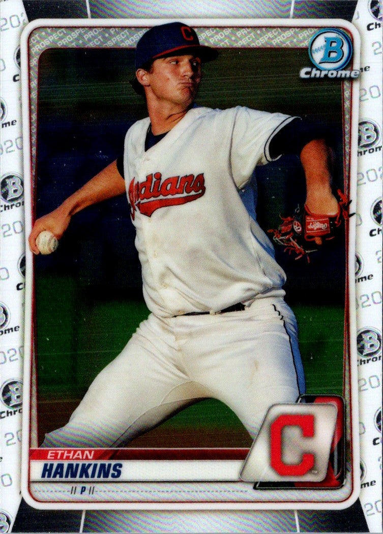 2020 Bowman Chrome Prospects Ethan Hankins