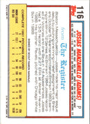 1992 Topps Major League Debut 1991 Josias Manzanillo