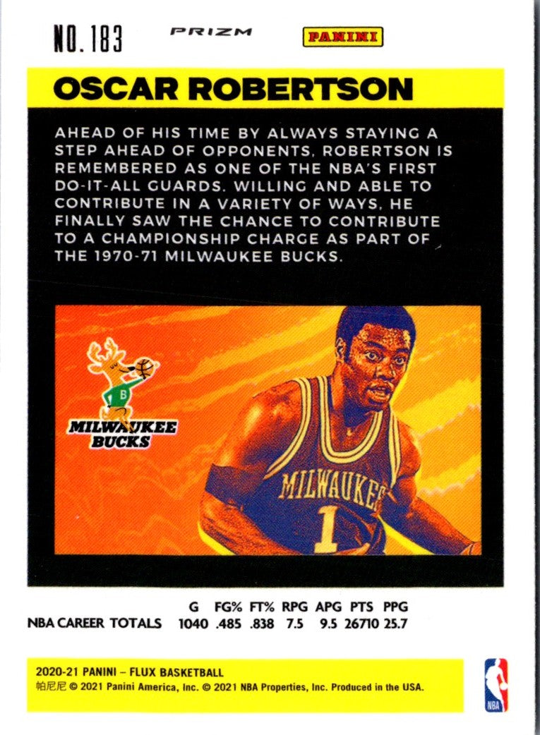 2020 Panini Flux Blue Oscar Robertson