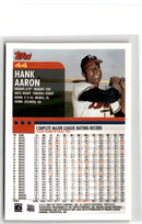 2000 Topps Hank Aaron