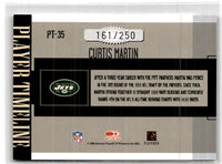2006 Donruss Gridiron Gear Player Timeline Silver Curtis Martin #PT-35 161/250