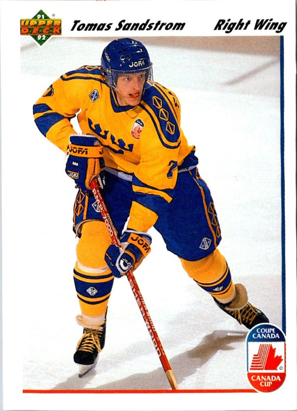 1991 Upper Deck Tomas Sandstrom #30