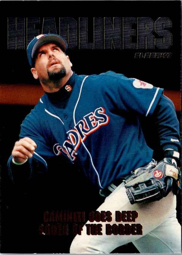 1997 Fleer Headliners Ken Caminiti #4