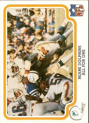 1979 Fleer Team Action Stickers Miami Dolphins Helmet #NNO