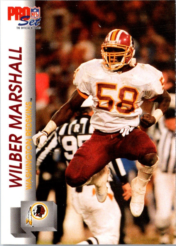 1992 Pro Set Wilber Marshall #677