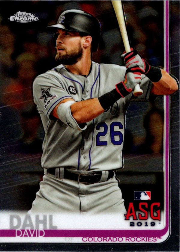 2019 Topps Chrome Update Edition David Dahl #99