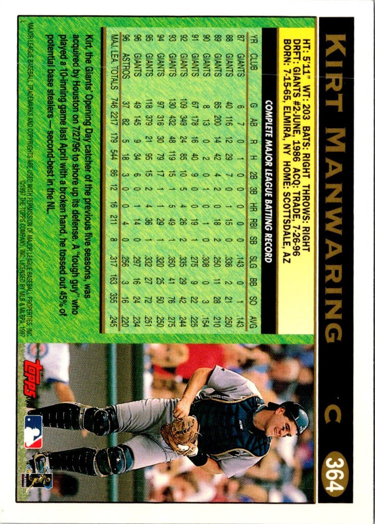 1997 Topps Kirt Manwaring