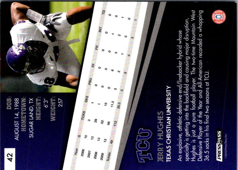 2010 Press Pass Jerry Hughes