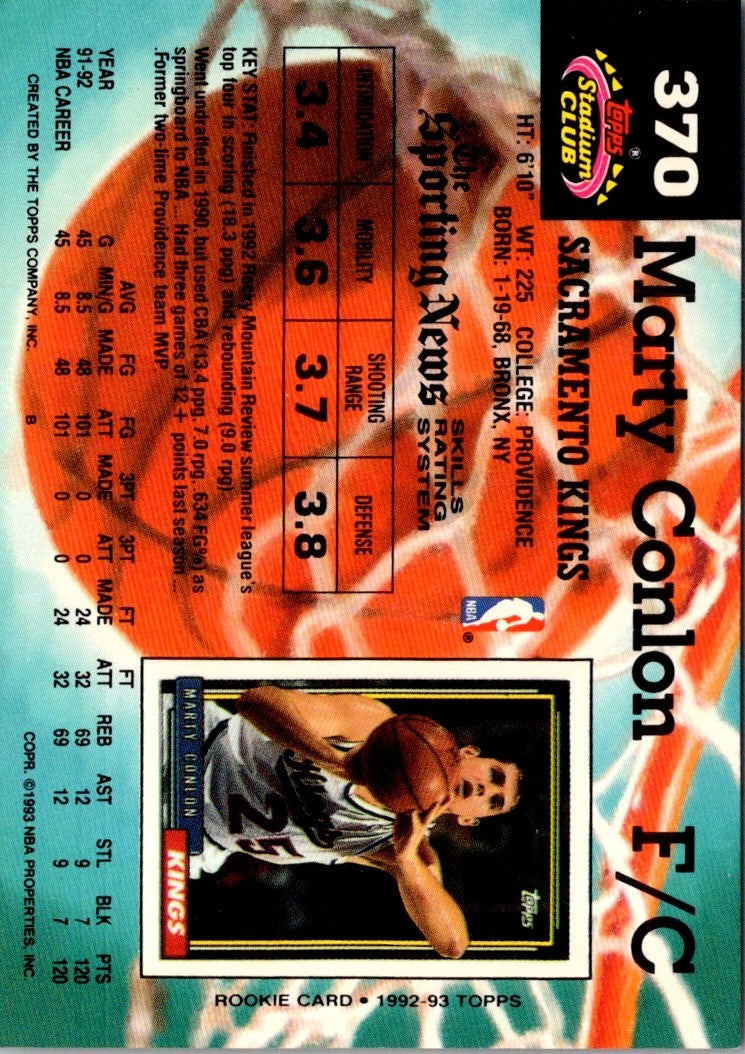 1992 Stadium Club Members Only Marty Conlon