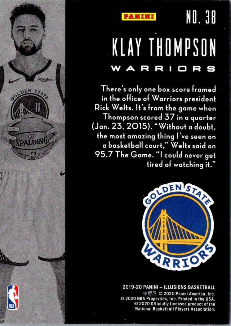 2019 Panini Illusions Klay Thompson