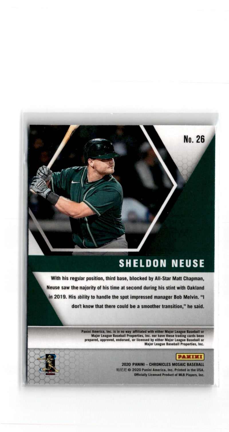 2020 Panini Chronicles Mosaic Sheldon Neuse