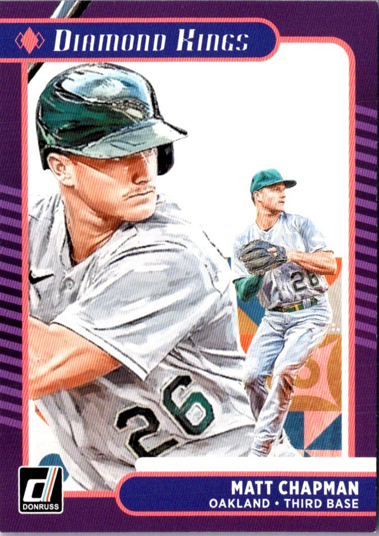 2021 Donruss Holo Purple Matt Chapman