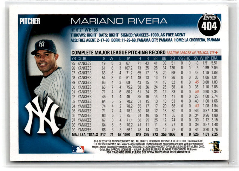 2010 Topps Vintage Cardstock Mariano Rivera