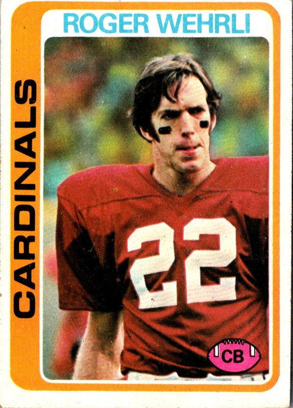 1978 Topps Roger Wehrli #464