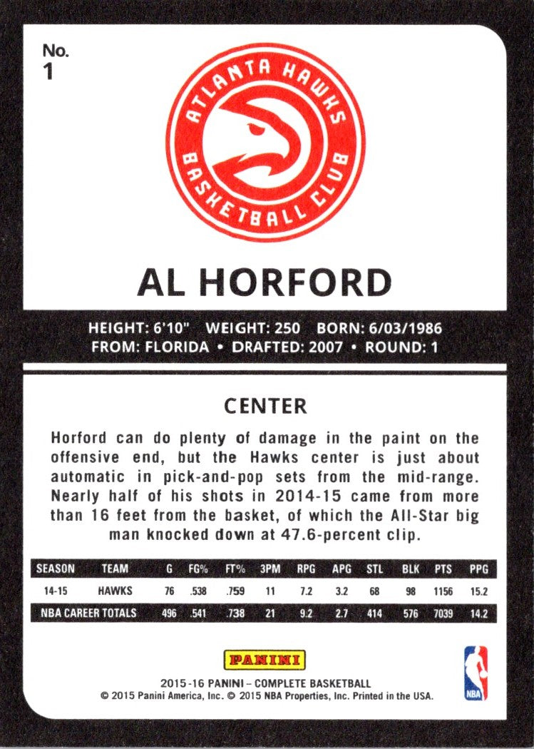 2015 Panini Complete Al Horford