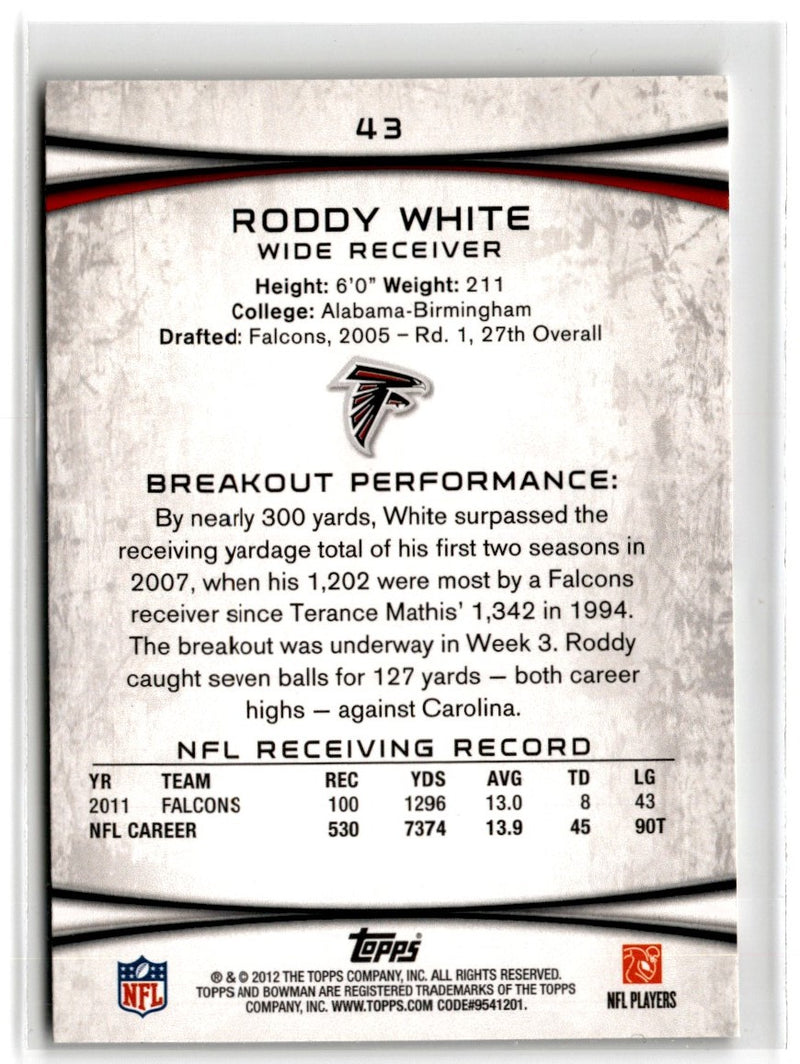 2012 Bowman Roddy White