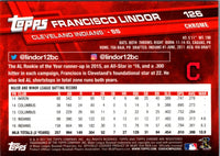 2017 Topps Chrome Francisco Lindor #126