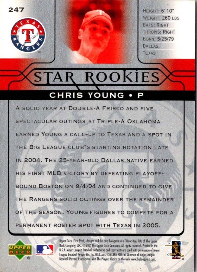 2005 Upper Deck First Pitch Chris Young