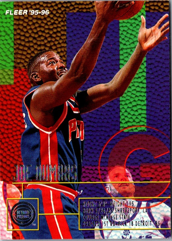 1995 Fleer European Joe Dumars #50