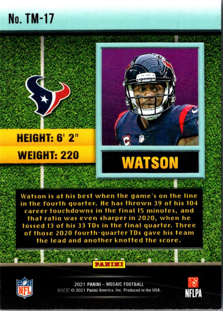 2020 Panini Rookies & Stars Ticket Masters Deshaun Watson